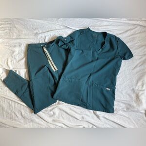 Figs Women’s Caribbean Blue Scrub Set XXS XS